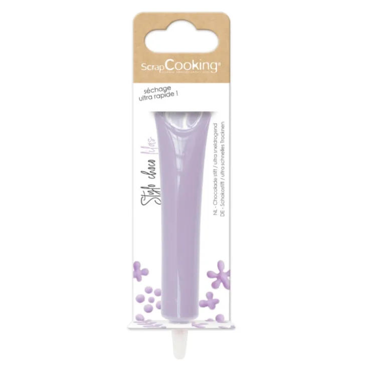 Stylo alimentaire goût choco - lilas