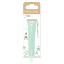 Stylo alimentaire goût choco - vert d'eau