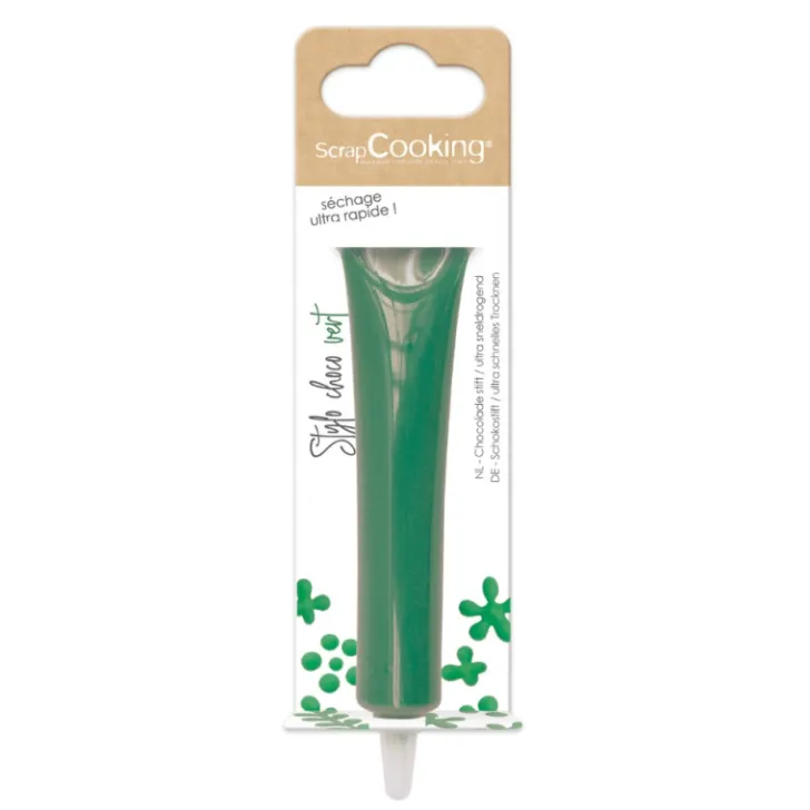 Stylo alimentaire goût choco - vert foncé
