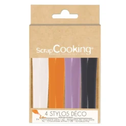 4 stylos goût choco Halloween