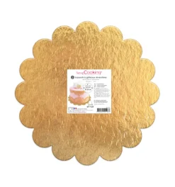 5 supports gâteaux or/noir cannelés 24cm