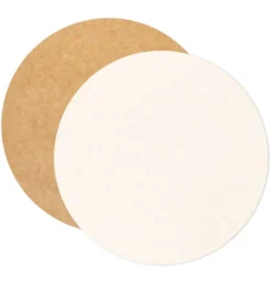 5 Supports ronds 24 cm kraft