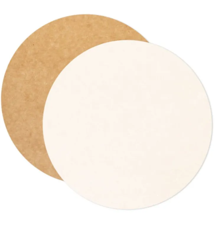 5 Supports ronds 24 cm kraft