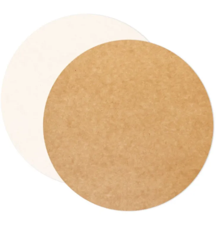 5 Supports ronds 24 cm kraft