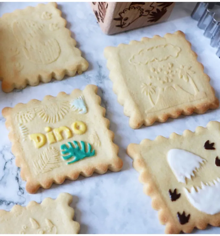 Tampon à biscuits Dinosaure et emporte pièce
