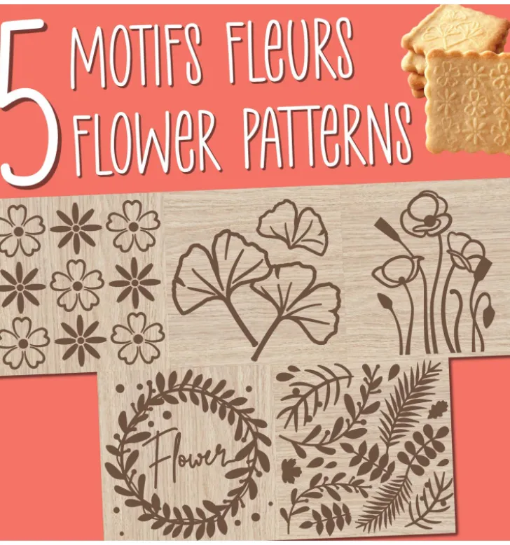 Tampon à biscuits Fleur et emporte pièce