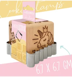 Tampon à biscuits Licorne et emporte pièce