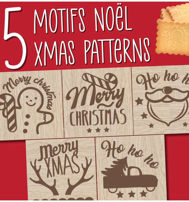 Tampon à biscuits Noël et emporte pièce