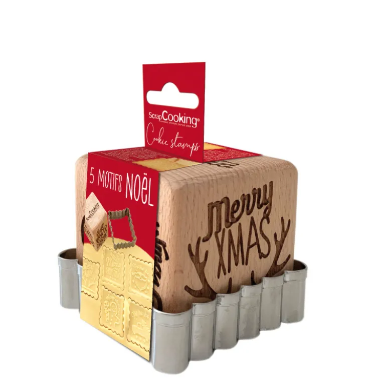 Tampon à biscuits Noël et emporte pièce