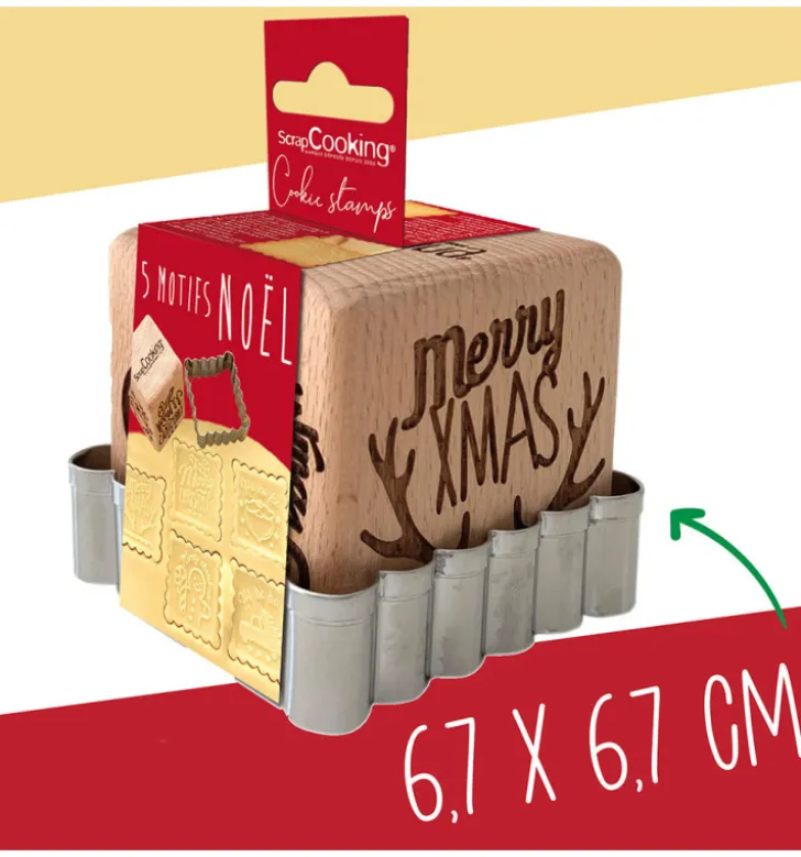 Tampon à biscuits Noël et emporte pièce