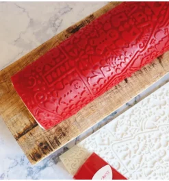 Tapis à empreinte en silicone pour décor de bûche