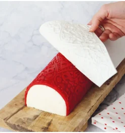 Tapis à empreinte en silicone pour décor de bûche