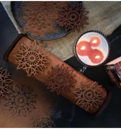 Tapis en silicone pour tuiles à motifs flocon