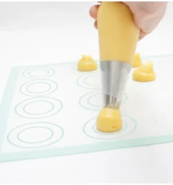 Tapis silicone en fibre de verre choux/éclair/macaron