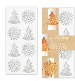 Tapis silicone pour tuiles à motifs Noël