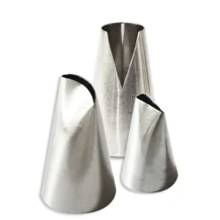 Trio de douilles inox pour le pochage de tartes