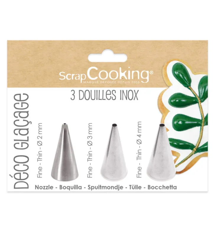 Trio de douilles pour déco glaçage